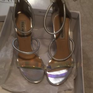 Steve Madden silver heels